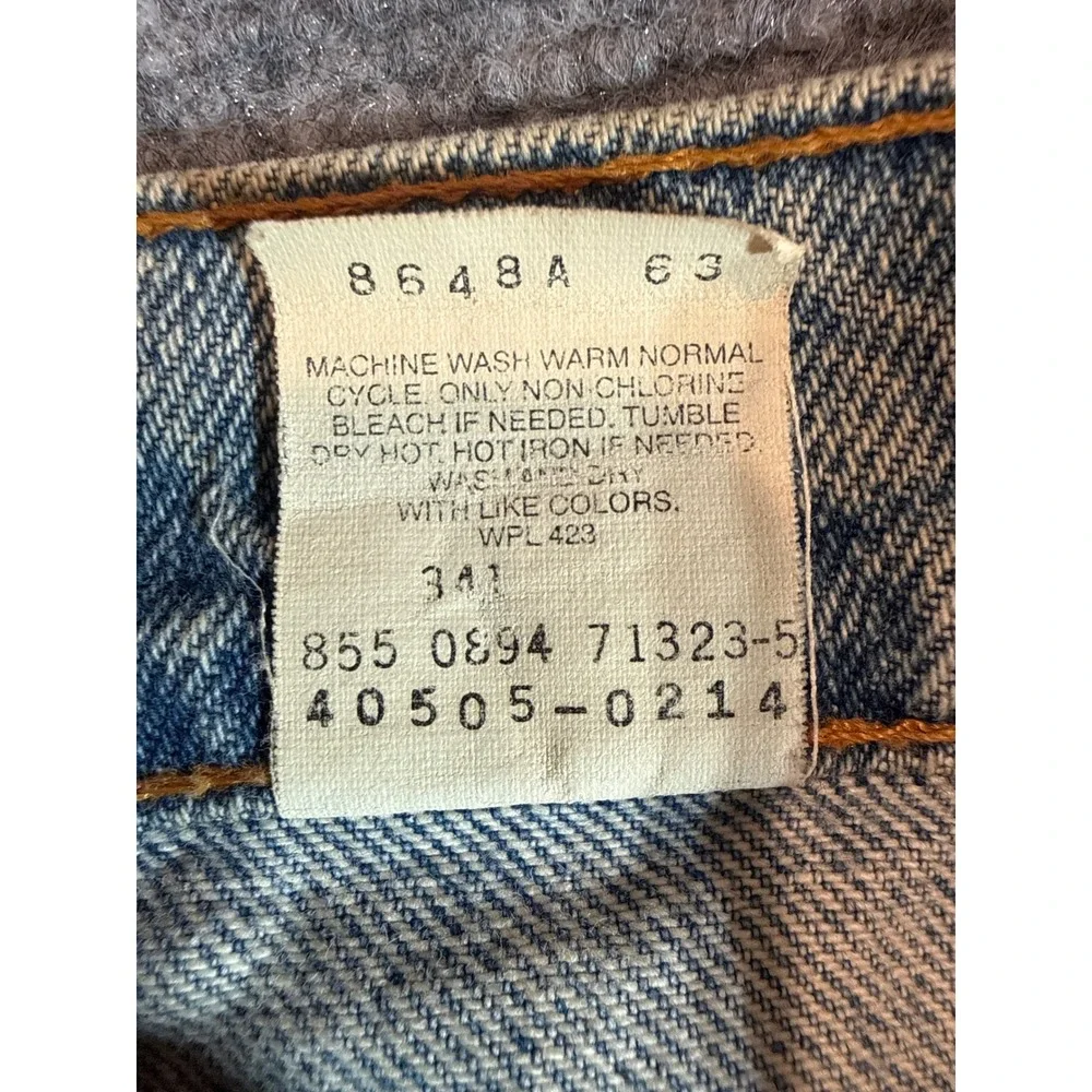 Vintage 1994 Levi's 505 Orange Tab Jeans W38x32 (Fits 36x32) Made Mexico